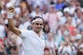 Roger Federer slaví postup do osmifinále Wimbledonu 2017