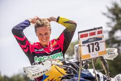 Olga Roučková při přípravě na Rallye Dakar 2018
