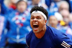 SF Davis Cupu, Francie - Srbsko: Jo-Wilfried Tsonga