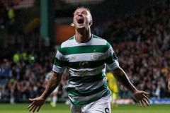 Leigh Griffiths slaví gól Celticu