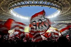 Fanoušci fotbalového Spartaku Moskva