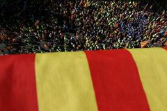 Oslavy Dne Katalánska v Barceloně