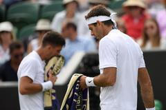 Kokkinakis a Del Potro na Wimbledonu 2017