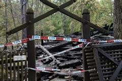 Kostel Božího Těla. Požár.