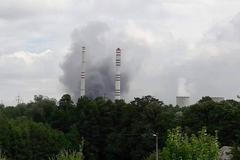 Požár elektrárny v Dětmarovicích