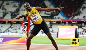 Finále sprintu na 100 metrů na MS v Londýně (Usain Bolt)