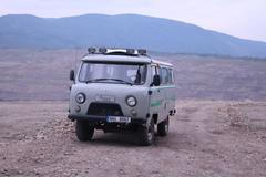 UAZ 2206 Buchanka Mostecko lom uhlí