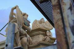 Opravené sousoší na Karlově mostě