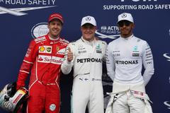 F1 2017, VC Rakouska: Sebastian Vettel, Valtteri Bottas a Lewis Hamilton