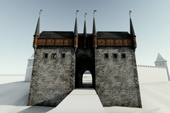 Podívejte se, jak vypadala původní brána Špička na Vyšehradě