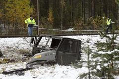 Srážka vlaku s armádním vozidlem ve Finsku