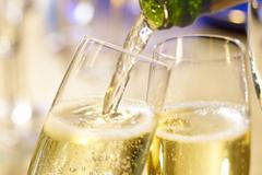 Silvestrovský drink se šampaňským a ginem