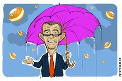 Babiš kresba babí léto končí koblihy