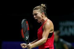 Simona Halepová na Turnaji mistryň 2017