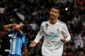 Cristiano Ronaldo slaví branku ve španělské lize