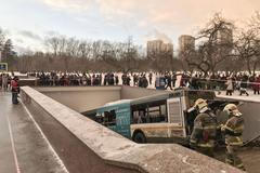 Nehoda autobusu v Moskvě