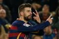 Barcelona-Real: Gerard Piqué slaví gól na 1:0
