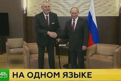 Zeman a Putin na NTV