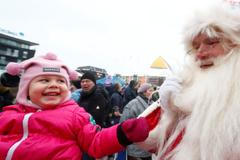 Santa Claus Vánoce Děti Dárky