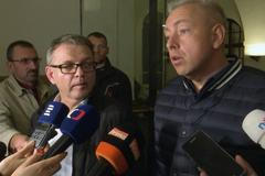 Milan Chovanec a Lubomír Zaorálek po schůzi s hnutím ANO