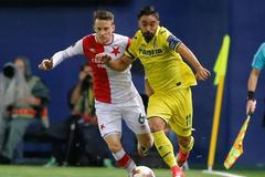 Villarreal - Slavia Praha: Jaume a Jan Sýkora