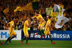 Radost fotbalistů Austrálie