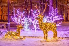 Vánoce osvětlení výzdoba