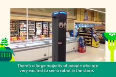 Společnost Ahold vysílá do uliček obchodů robota. Marty odhaluje nedostatek zboží