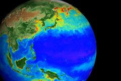 20 let života Země. Animace ukazuje, jak planeta "dýchá"