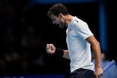 Grigor Dimitrov ve finále Turnaje mistrů 2017