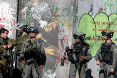 Izraelští vojáci v Betlémě.