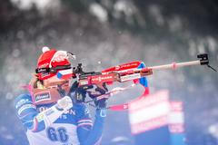 Veronika Vítková při sprintu v Annency