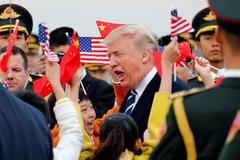 Donald Trump v Číně.