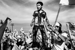 Hizballáh, oslavy vítězství nad Izraelem. Fotka, za kterou Martin Bandžák dostal cenu za vítězný snímek letošního ročníku Czech Press Photo.