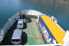 Norsko - auto na trajektu