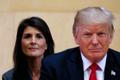 Nikki Haleyová a Donald Trump.