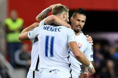 Marek Hamšík v kvalifikaci na MS 2018