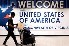 USA vízum welcome letiště