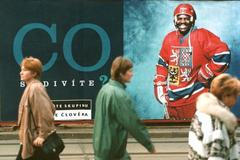 Rasismus reklamní kampaň černoch hokejista 1997