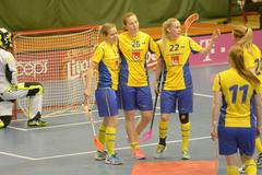 České florbalistky na EFT v Olomouci proti Švédsku