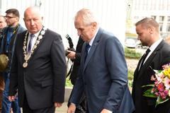 Prezident Miloš Zeman během návštěvy Ústeckého kraje