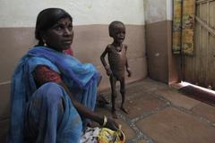 Podvyživené děti v Indii