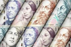 Ilustrační fotografie, koruna, měna, peníze