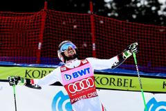 Marcel Hirscher po vítězství v Beaver Creeku