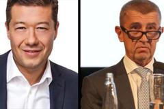 Andrej Babiš a Tomio Okamura