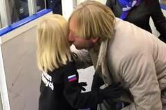 Jevgenij Pljuščenko se synem Alexandrem