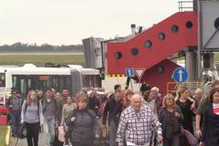 Autobusy MHD musely kvůli protestu taxikářů jezdit po letištní ploše