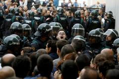 Španělsko Katalánsko referendum Sant Julia de Ramis