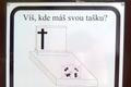 Cedule hřbitov hrob nápis vzkaz