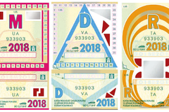 Dálniční známky 2018.